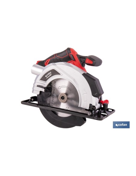 SIERRA CIRCULAR A BATERÍA Li-ion 20 V Ø185 MM SIN CARGADOR NI BATERÍA