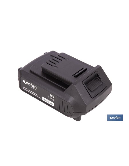 PACK CARGADOR 20 V 2.4 A Y BATERÍA Li-ion 20 V 2.0Ah