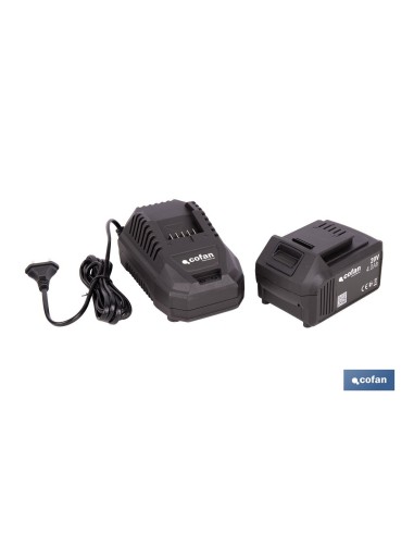 PACK CARGADOR 20 V 4.5 A Y BATERÍA Li-ion 20 V 4.0Ah