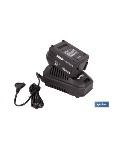 PACK CARGADOR 20 V 4.5 A Y BATERÍA Li-ion 20 V 4.0Ah