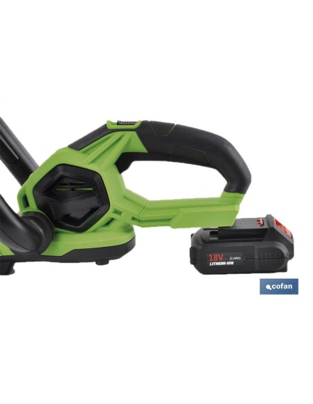 CORTASETOS ELÉCTRICO DE LARGO ALCANCE A BATERÍA LI-ION 18V 1400+10% RPM