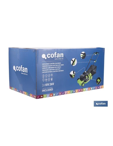 CORTACESPED ELÉCTRICO CON RUEDAS REACONDICIONADO 36V 3200 RPM 5 POSICIONES DE CORTE