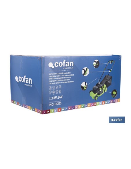 CORTACESPED ELÉCTRICO CON RUEDAS REACONDICIONADO 36V 3200 RPM 5 POSICIONES DE CORTE