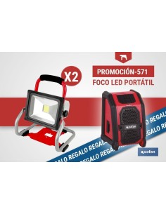PACK DE FOCO LED PORTÁTIL (2 UDS.) Y ALTAVOZ BLUETOOTH
