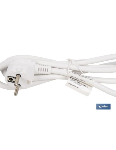 BASE MÚLTIPLE 6T. 1,4M CABLE C/INT. (16A-250V)