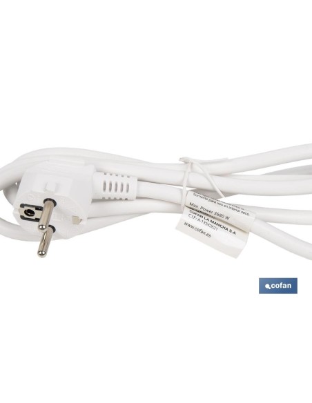 BASE MÚLTIPLE 6T. 1,4M CABLE C/INT. (16A-250V)