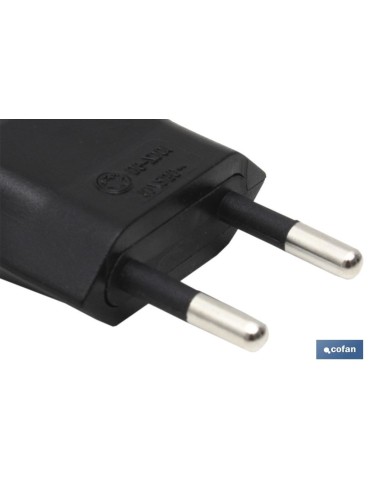 CLAVIJA BIPOLAR NEGRO (10A-250V)