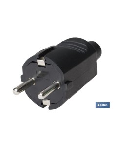 CLAVIJA BIPOLAR GOMA NEGRO (16A-250V) 2