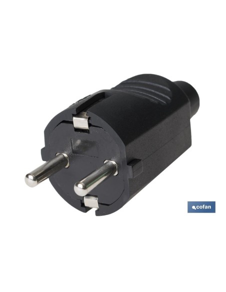 CLAVIJA BIPOLAR GOMA NEGRO (16A-250V)