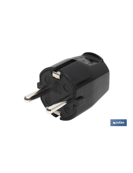 CLAVIJA BIPOLAR NEGRO (16A-250V)