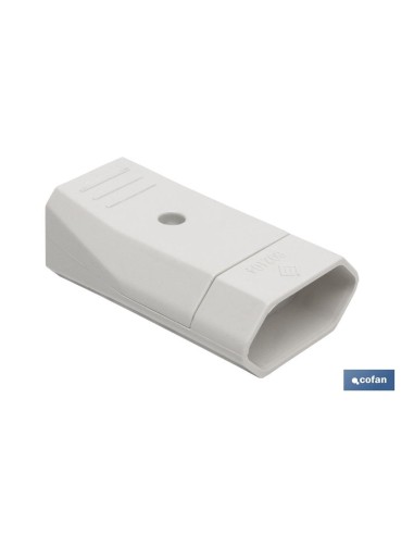 BASE ENCHUFE BIPOLAR AEREA BLANCA (10A-250V)