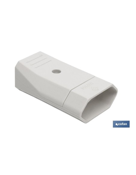 BASE ENCHUFE BIPOLAR AEREA BLANCA (10A-250V)