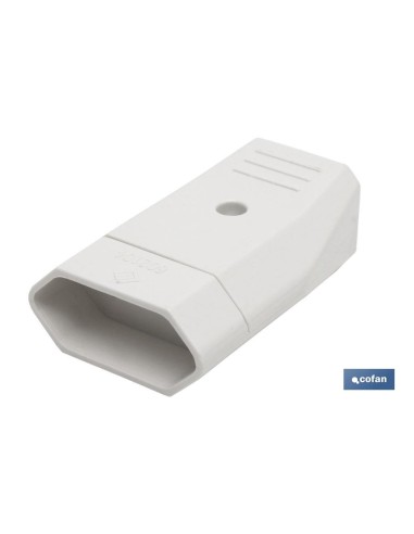 BASE ENCHUFE BIPOLAR AEREA BLANCA (10A-250V)