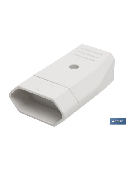 BASE ENCHUFE BIPOLAR AEREA BLANCA (10A-250V)