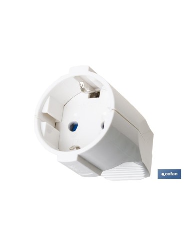 BASE ENCHUFE AEREA BLANCA (16A-250V)