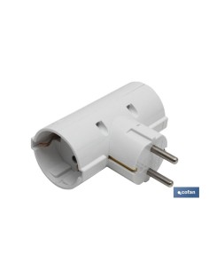 ADAPTADOR SCHUKO 2 VIAS (16A-250V)