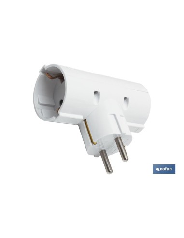 ADAPTADOR SCHUKO 2 VIAS (16A-250V)