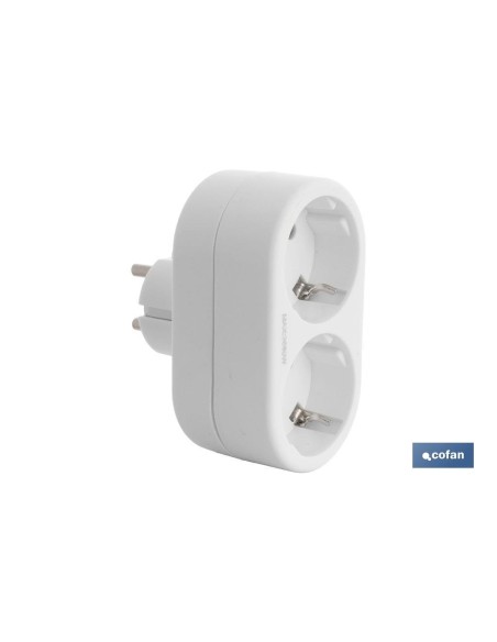 ADAPTADOR 2 VIAS FRONTAL SCHUKO (3.500w)