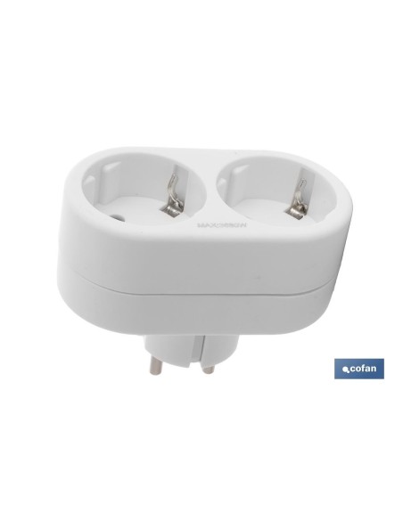 ADAPTADOR 2 VIAS FRONTAL SCHUKO (3.500w)