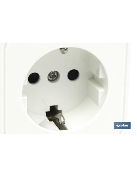 BASE CUADRADA SUPERFICIE +T.T.(16A-250V)