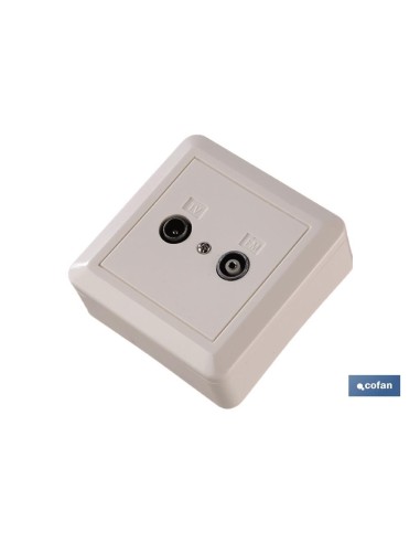 BASE 2 TOMAS ANTENA SUPERFICIE MACHO/HEMBRA