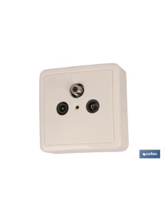 BASE ANTENA SUPERFICIE 2 TOMAS + SATELITE