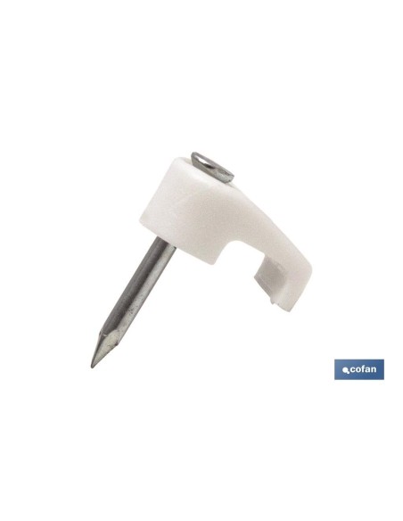 BLÍSTER DE 9 UDS. GRAPA DE PLÁSTICO PLANO 5,4X3,3 MM VENTA UNITARIA