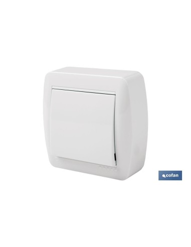 CONMUTADOR-INTERRUPTOR SUPERFICIE MODELO ATLANTIS 10A BLANCO
