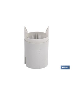 PORTALÁMPARAS PARA OBRA E-27 4A250V RESINA TERMOESTABLE BLANCO 2