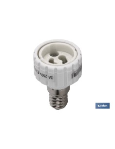 PORTALAMPARAS ADAPTADOR E14 - GU10 2