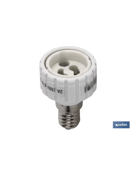 PORTALAMPARAS ADAPTADOR E27 - GU10