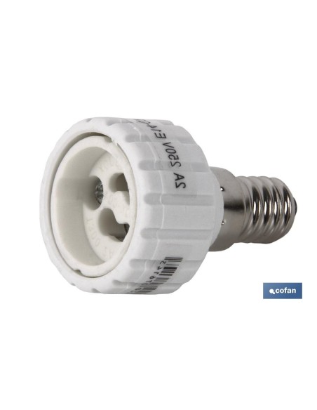 PORTALAMPARAS ADAPTADOR E27 - GU10