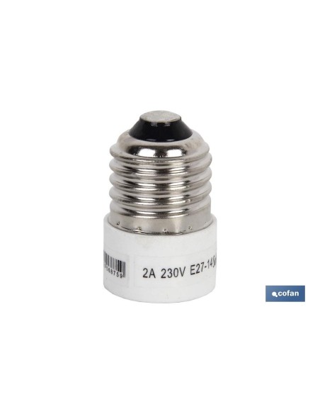 PORTALAMPARAS ADAPTADOR E27 - E14