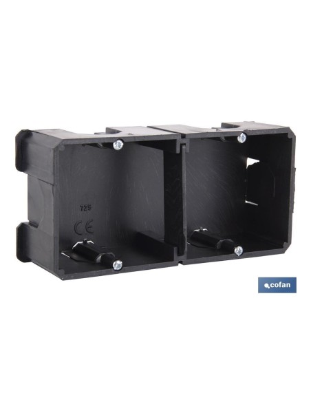 CAJA DE EMPOTRAR MECANISMOS ø68X46 4 ENTRADAS TUBO Venta unitaria