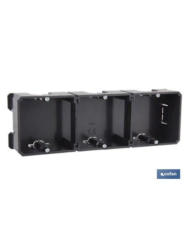 CAJA DE EMPOTRAR MECANISMOS ø68X46 4 ENTRADAS TUBO Venta unitaria