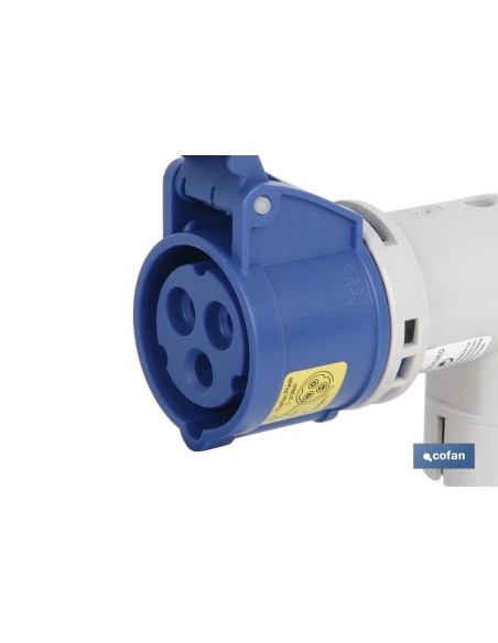 ADAPTADOR INDUSTRIAL 16A 230V IP44 CLAVIJA SCHUKO