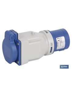 ADAPTADOR INDUSTRIAL CLAVIJA-BASE SCHUKO IP44 16A 230V 2