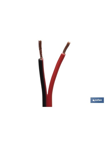 ROLLO 100M CABLE PARALELO ROJO/NEGRO (2X1,5)