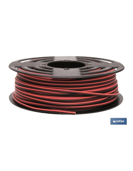 ROLLO 100M CABLE PARALELO ROJO/NEGRO (2X0,75)