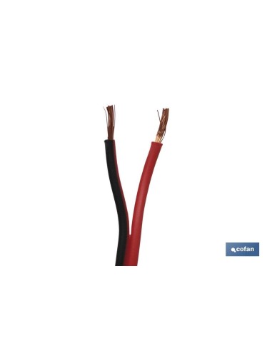ROLLO 100M CABLE PARALELO ROJO/NEGRO (2X0,75)