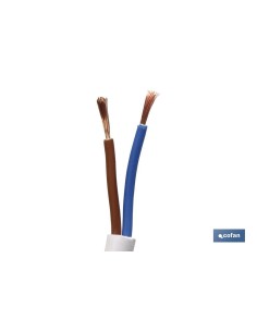 ROLLO 100M MANGUERA BLANCO H05VV-F (2X1MM)