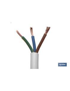 ROLLO 100M MANGUERA BLANCO H05VV-F (3X1,5MM)