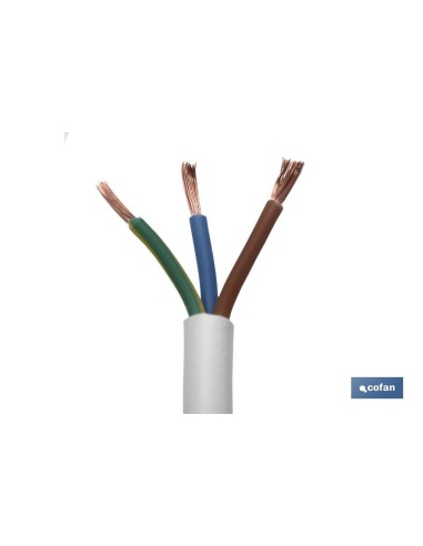 ROLLO 100M MANGUERA BLANCO H05VV-F (3X1,5MM)