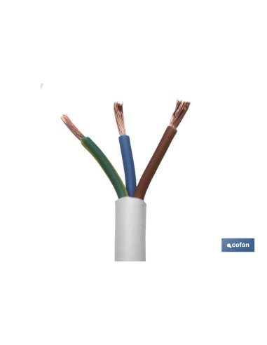 ROLLO 100M MANGUERA BLANCO H05VV-F (3X1,5MM)