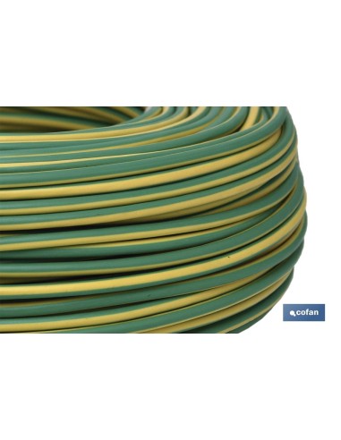 ROLLO CABLE H07V-K 1X6MM2 AMAR/VER (100M)