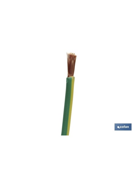 ROLLO CABLE H07V-K 1X6MM2 AMAR/VER (100M)