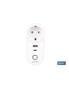 ENCHUFE INTELIGENTE CON PUERTO USB Y TIPO C 2