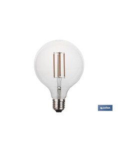 BOMBILLA LED GLOBO CLARO E27 4W 380LM 2700K