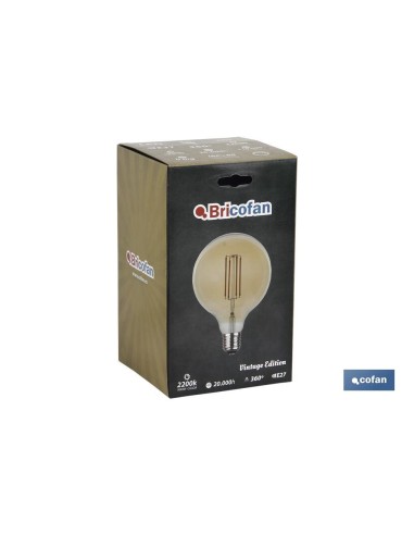 BOMBILLA LED GLOBO ORO E27 4W 280LM 2200K