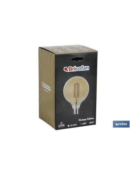BOMBILLA LED GLOBO ORO E27 4W 280LM 2200K